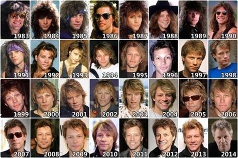 Jon Bon Jovi Through The Years — Happy 50th Birthday! .